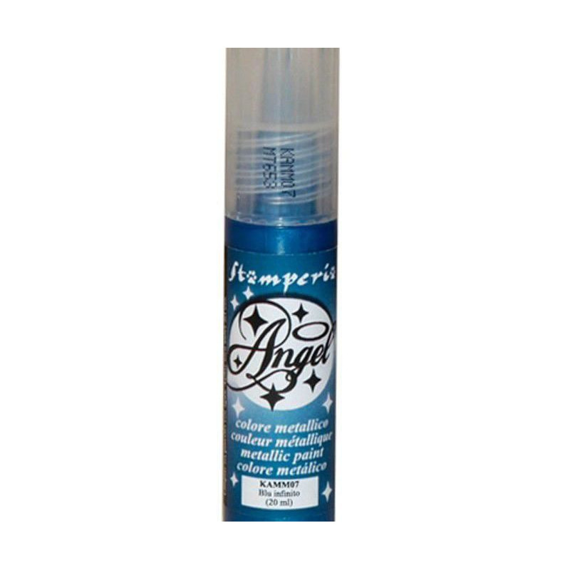 Metalická Barva Angel 20ml Infinity Blue Modrá, Stamperia Kontury Barvy Speciální, Hobby Barvy Decoupage