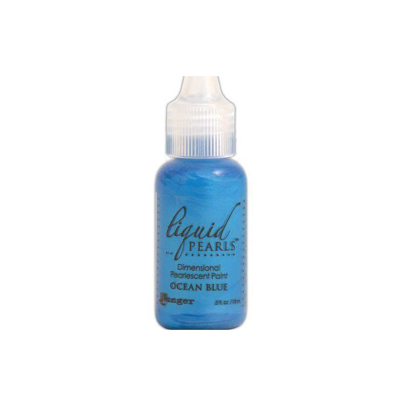 Tekuté Perly Liquid Pearls Ocean Blue 18ml Ranger Kontury Barvy Speciální, Hobby Barvy Decoupage