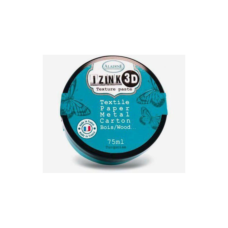 3D Pasta Izink 75Ml - Tyrkysová Turquoise Aladine Gesso Pasty Barvy Speciální, Hobby Barvy Decoupage