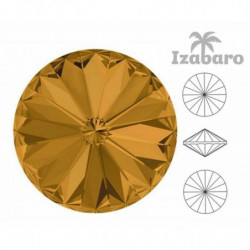 6ks Izabaro Crystal Crystal Rivoli skleněné krystaly 1122 Izabaro kámen Chatons tváří kamínky 12mm Izabaro