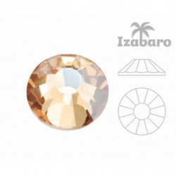 Izabaro Crystal Hotfix Ss10 Round Rose Flat Back 2038 Izabaro