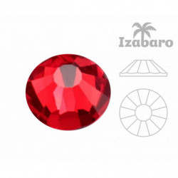 72ks Izabaro Crystal Hotfix Ss34 Round Rose Flat Back skleněné krystaly 2038 Izabaro lepidlo na