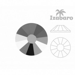 Izabaro Crystal Hotfix Ss20 Round Rose Flat Back 2038 Izabaro