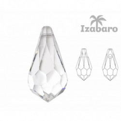 4ks Izabaro Crystal Crystal 001 6000 Slza Hruška skleněné krystaly 6000 Izabaro tváří korálek přívěsek