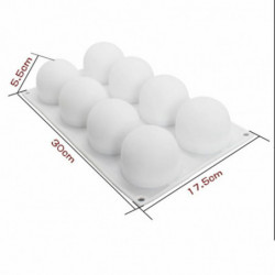 Bílá - potravinářská třída Silicone Baking Mold DIY Cake Accessories 29.5x17.5x5.5cm 1 kus