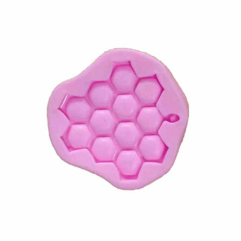 - silikonová koláčová mouka Honeycomb Fondant Mould pro cukrovou čokoládu Sugarcraft Cake Decoration Baking Tool