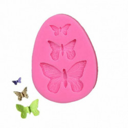 Fuchsia-2  Butterfly Silicone Cake Chocolate Snack pekařské formy 7x5. 2cm 1 kus