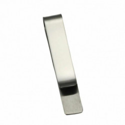 Stainless Steel Men Necktie Tie spony Silver Tone Drawbench 48mm (1 7/8") x 8mm (3/8"), 1 kus