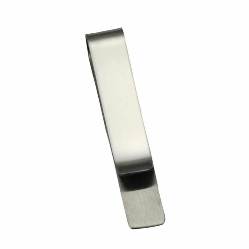 Stainless Steel Men Necktie Tie spony Silver Tone Drawbench 48mm (1 7/8") x 8mm (3/8"), 1 kus