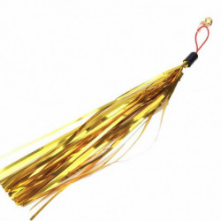 Golden - PET Tassel náhrada s zvonem pro teaser Wand Funny Cat Stick Interaktivní hračky pro domácí zvířata udržují vaše domácí