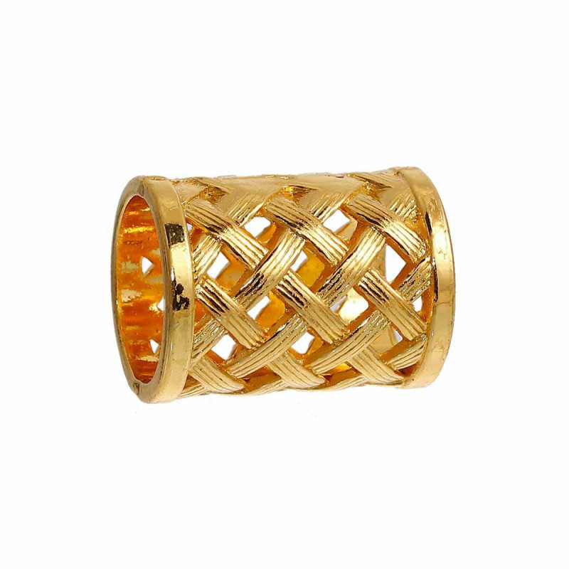 Zinkové slitiny na bázi slitiny pro punčochy Cylinder Gold Plate 28mm(1 1/8") x 22mm( 7/8"), 3 ks