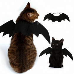 Plstěný Halloween Pet Dressing Black Bat Wing 45cm (17 6/8") x 16cm (6 2/8"), 1 kus