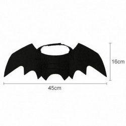 Plstěný Halloween Pet Dressing Black Bat Wing 45cm (17 6/8") x 16cm (6 2/8"), 1 kus