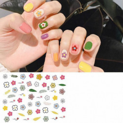 PVC Nail Art samolepky Dekorace Květina vícebarevný 1 list SH004772