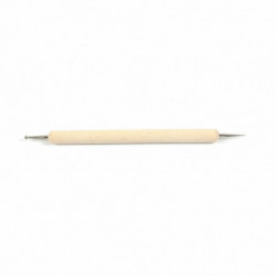 Nail Art Painting Dotting Pen Dvojitý konec Off-white 13cm(5 1/8") dlouhý, 1 kus