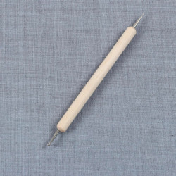 Nail Art Painting Dotting Pen Dvojitý konec Off-white 13cm(5 1/8") dlouhý, 1 kus