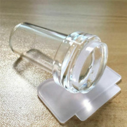 Plastové Nail Art Tools transparentní Clear 44mm x 23mm 1 kus