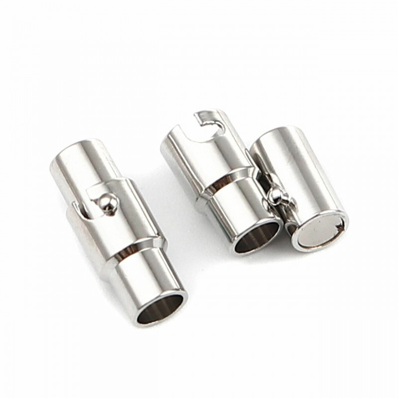 Měděné Hematitové Magnetické Klávesy Cylinder Stříbrný tón 15mm x 6mm 1 balení 10 ks/balení)