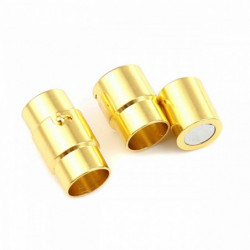 Měděné Hematitové Magnetické Klávesy Cylinder Gold Plate 17mm x 10mm 1 balení 10 ks / balení)