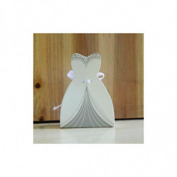 Paper Wedding Candy Box Clothes White 22cm (8 5/8") x 20.3 cm (8"), 1 list