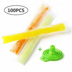 Transparentní-sáčky na zmrzlinu jednorázové Ice Pop Mold mrazák DIY jogurt Lolly Maker (100 ks / sada)