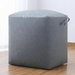 Šedá - 2 Nonwoven Dustproof Storage Bag pro cestování pohyblivé Quilt hračky oblečení 135L 55x45x55cm 1 kus