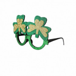 Green-5 Felt & Plastic St. Patrick ' s Day dětské brýle Party dekorace rekvizity 9. 5x16. 5cm 1 kus