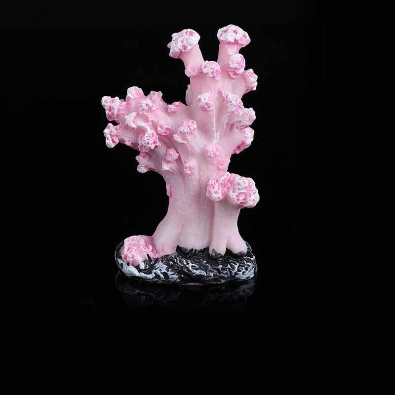 Růžová pryskyřice Coral Simulace mikro krajiny miniaturní akvárium dekorace 3.5x2. 2x5. 5cm 1 kus