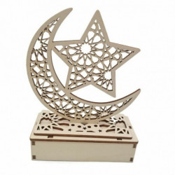 Zimostráz řezbářské ozdoby dekorace pro Ramadán Festival Eid Al-Fitr 20x14x6cm 1 sada