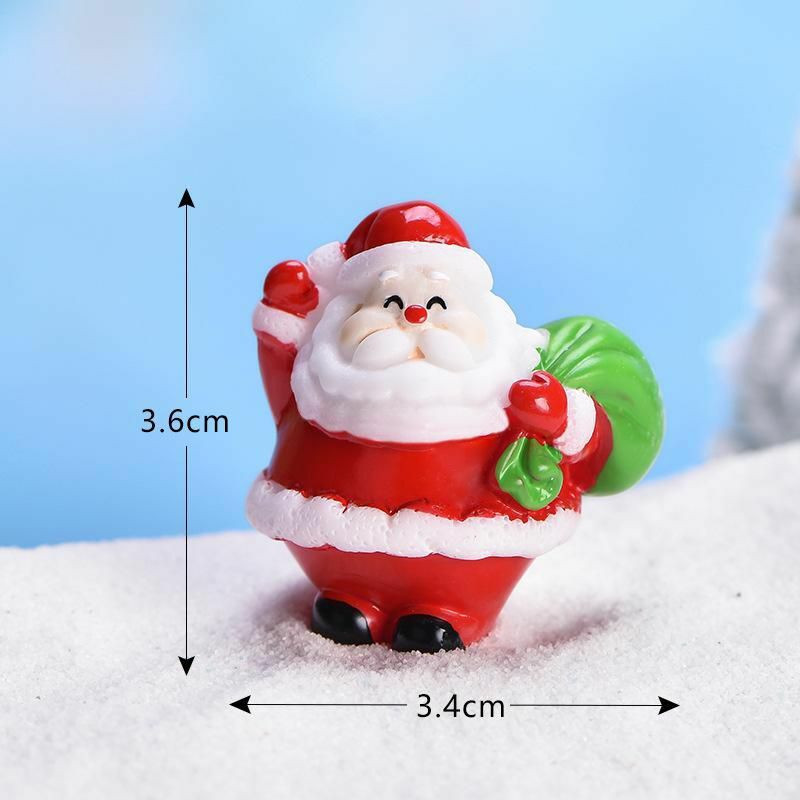 Miniaturní dekorace Micro Landscape Miniaturní dekorace Santa Claus 36mm x 34mm 1 kus