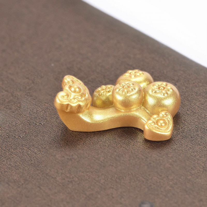 Golden-8  Fortune Bull série pryskyřice mikro krajiny miniaturní dekorace 1.5x4cm 1 tablet