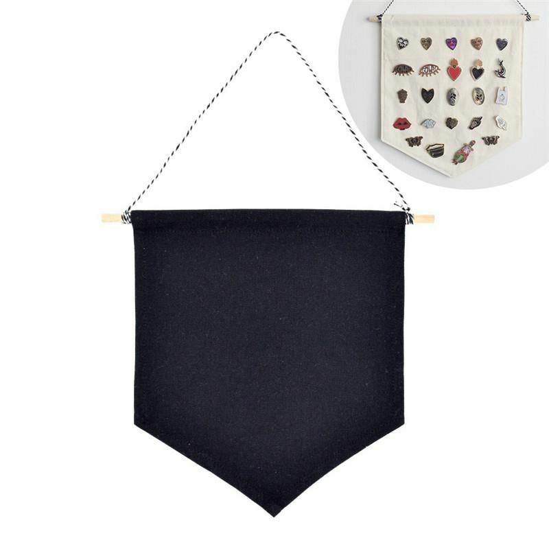 Black-smalt Pin Wall Display Banner Display kolíky tlačítka a klopy