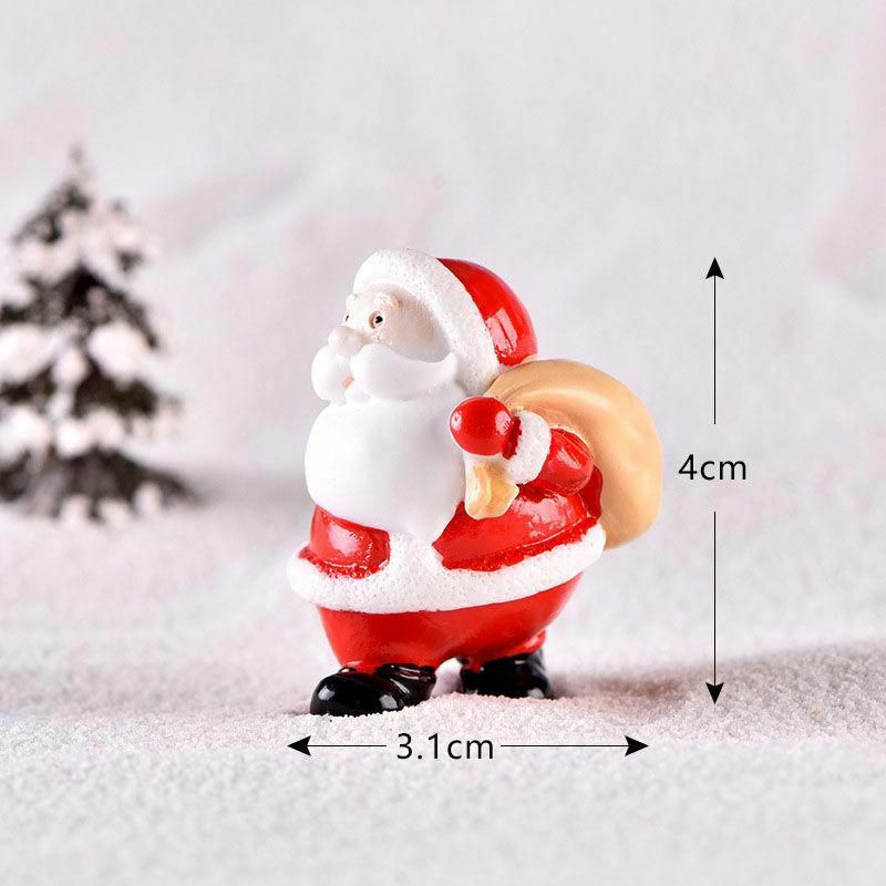 Miniaturní dekorace Micro Landscape Red Christmas Santa Claus 4 cm x 3, 1 cm 1 kus