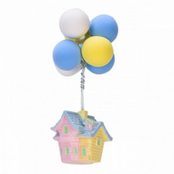 Dřevěná mikrovlákna Miniaturní dekorace Multicolor House Balloon 43mm x 43mm 1 kus G375727