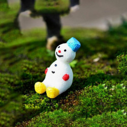 Dřevěné ozdoby Vánoční dekorace Multicolor Snowman 35mm x 19mm 1 kus