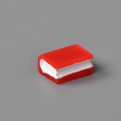 Red-1  Kniha roztomilá kočka série pryskyřice mikro krajiny miniaturní dekorace 1x0. 5cm 1 tablet