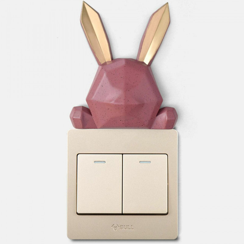 Red-Rabbit Resin 3D Light Switch Dekorativní nálepka 8x2x9. 3cm 1 kus