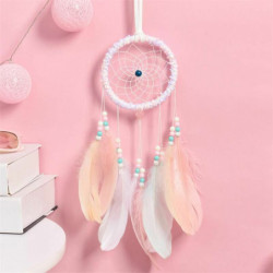 Ozdoby dekorace Dream Catcher Multicolor Feather LED Light Up 40cm x 11cm 1 kus