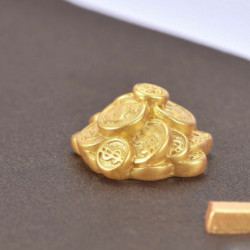 Golden-11  Fortune Bull série pryskyřice mikro krajiny miniaturní dekorace 1.3x2. 7cm 1 tablet