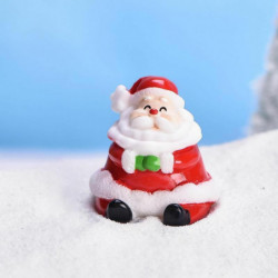 Miniaturní dekorace Micro Landscape Red Christmas Santa Claus 32mm x 30mm 1 kus G355438