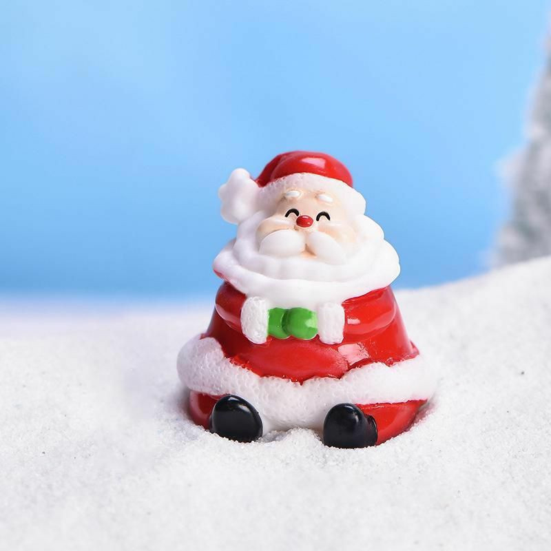 Miniaturní dekorace Micro Landscape Red Christmas Santa Claus 32mm x 30mm 1 kus G355438