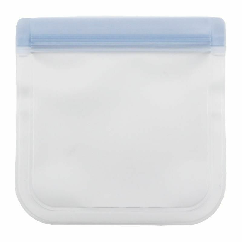 500ml PEVA Self Seal Ziplock Food Storage tašky matné šedé 21, 5 cm x 12 cm 1 kus