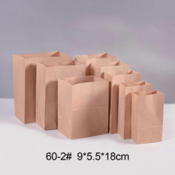 Kraft Paper Paper Bags Not Oil-proof kraft Paper Color 18cm x 9cm 50 ks