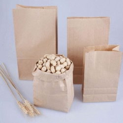 Kraft Paper Paper Bags Not Oil-proof kraft Paper Color 18cm x 9cm 50 ks