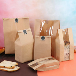 Kraft Paper Paper Bags Not Oil-proof kraft Paper Color 18cm x 9cm 50 ks