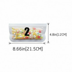 SiliconeReusable Food Seal Bag pro skladování rostlinného masa transparentní čirý 21. 5x18cm 21. 5x12cm 1 sada (12 ks / sada)