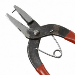 Nerezová ocel Hole Punch Pliers Ruční nářadí Červená 16cm(6 2/8"), 1 díl