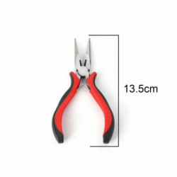 Ploché Nose kleště korálkování šperky Tool Making ruční nářadí Červená 13.5 cm (5 3/8"), 1 kus