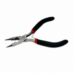 Železná slitina Round-Nose Pliers Black Grips 13cm (5 1/8") dlouhá, 1 kus