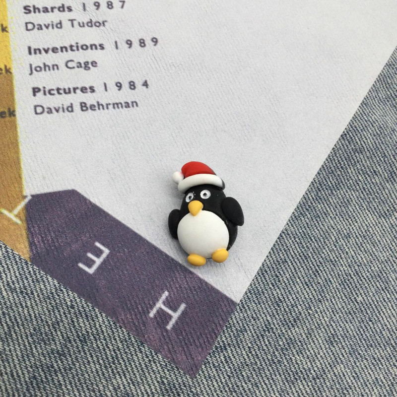 Plastové klobouky na Vánoce Penguin Černá a bílá 2, 5 cm 1 kus